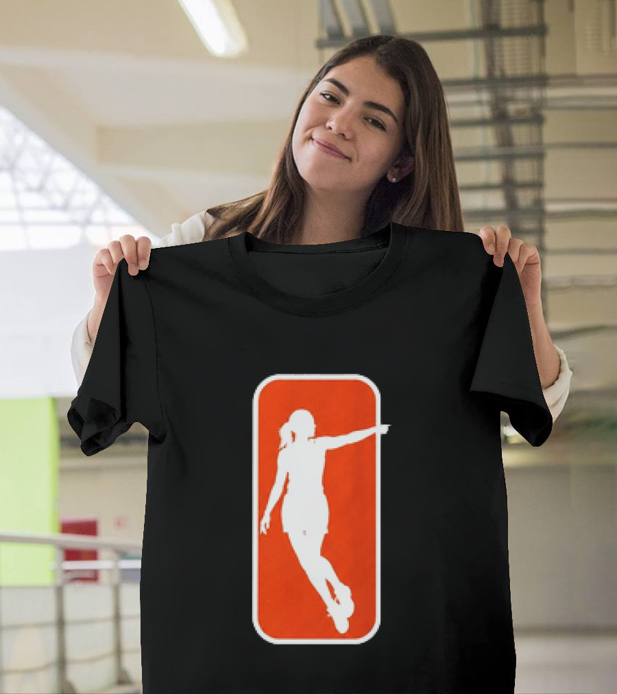 Sophie Cunningham Pointing Pose Red And White T-Shirt