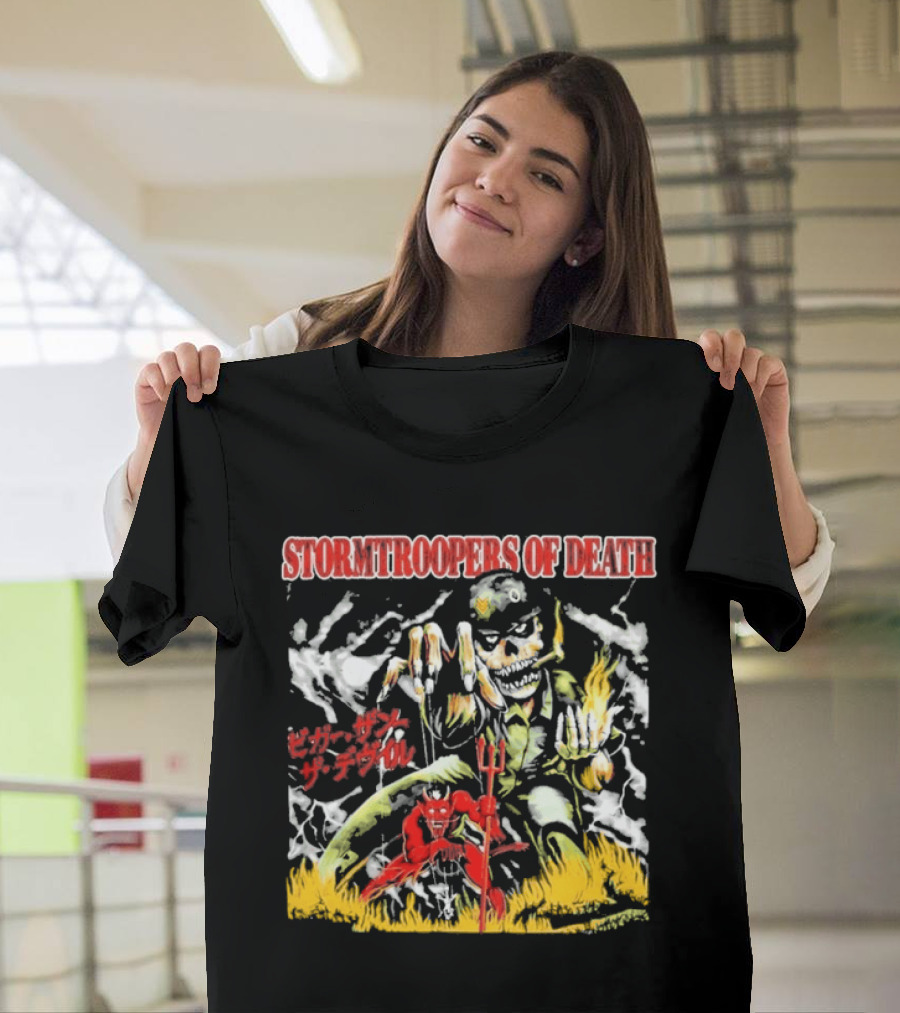 Stormtroopers Of Death Beyond Human Bleed Red Soldier T-Shirt