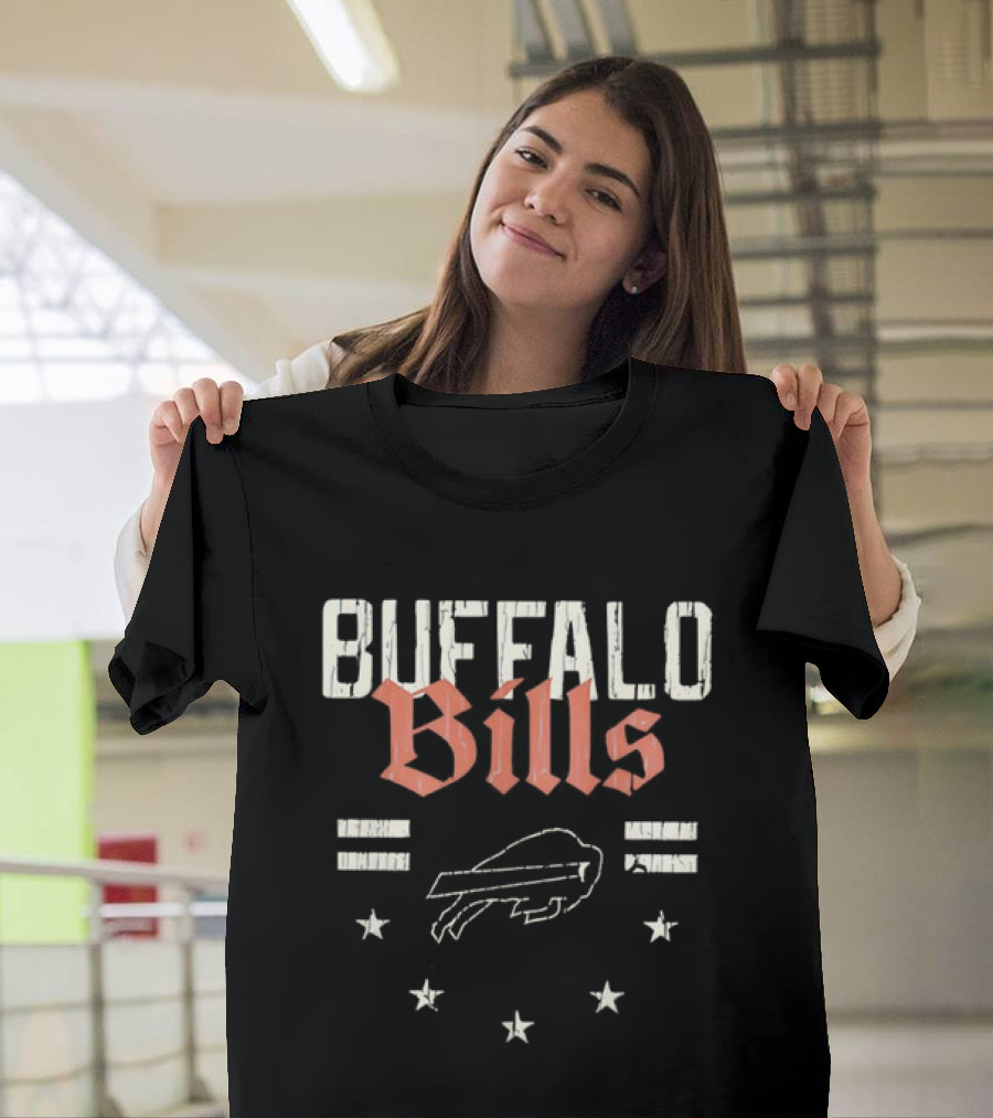 Buffalo Bills Americana Patriotic Stars And Stripes Team Pride T-Shirt