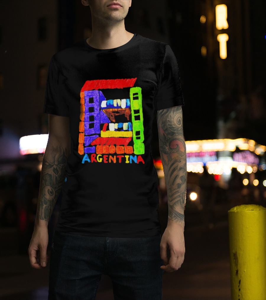 Celebrate Argentina Painted Colorful Urban Architecture T-Shirt