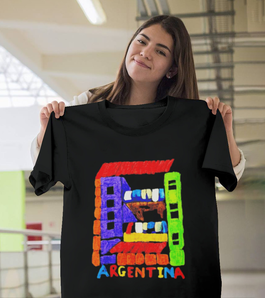 Celebrate Argentina Painted Colorful Urban Architecture T-Shirt