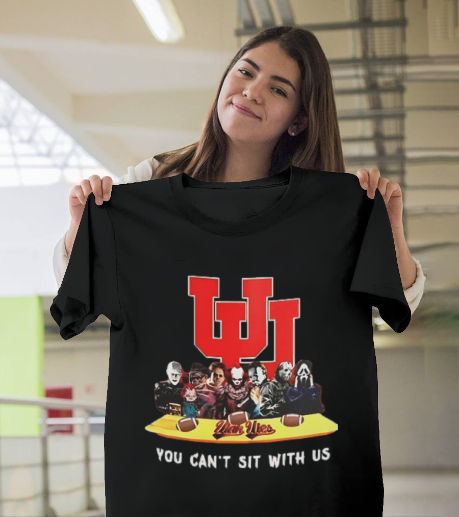 Utah Utes Halloween 2025 Horror Characters You Can't Sit With Us T-Shirt
