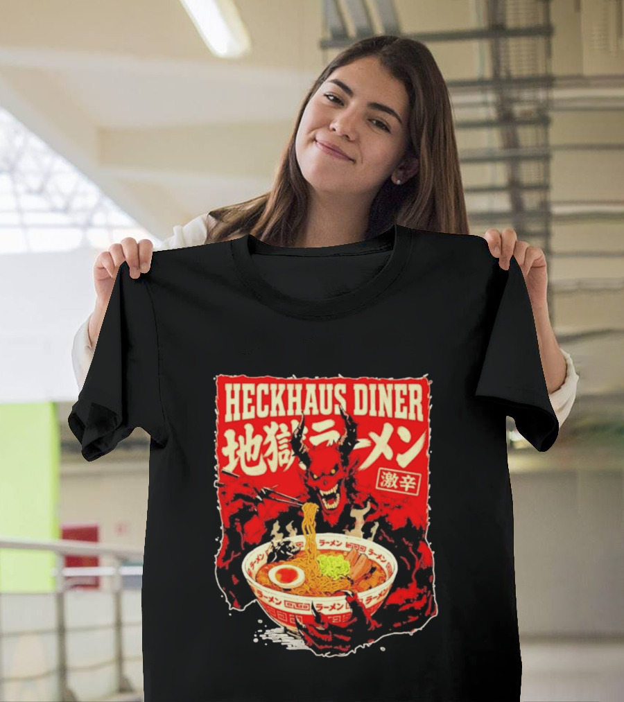 Heckhaus Diner Hell Ramen Devil Spicy Challenge T-Shirt