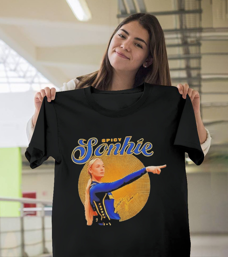 Spicy Sonhie Sophie Cunningham Signature Indiana Fever Basketball T-Shirt