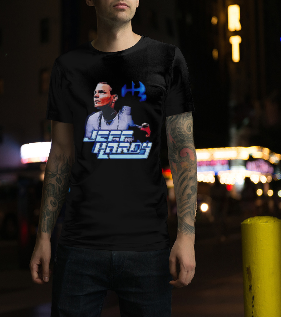 Jeff Hardy WWE Superstar Blue And Red T-Shirt