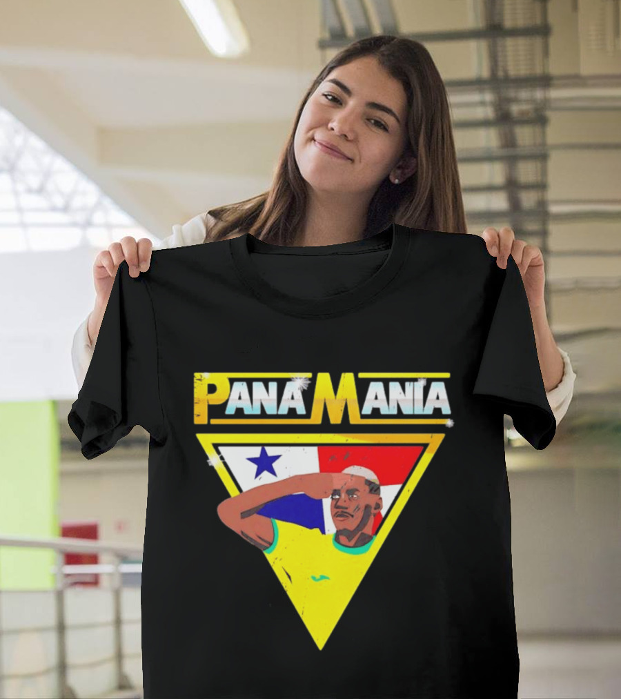 Pana Mania José Córdoba Salute Panama Flag Triangle T-Shirt