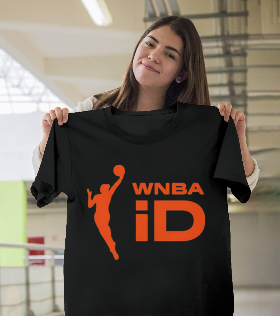 WNBA ID Basketball Silhouette Orange T-Shirt