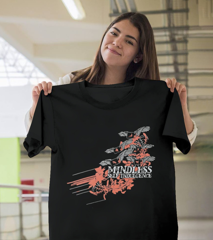 Band Mindless Self Indulgence Flying Monitors Floral Motifs T-Shirt