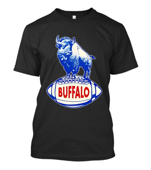 Buffalo Bills Vintage Standing Bison On Football Retro Nostalgia T-Shirt