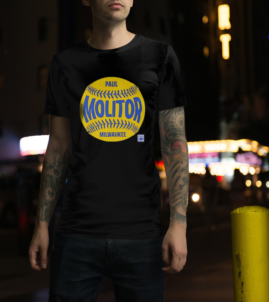 Paul Molitor Milwaukee Brewers Baseball Hall Of Fame 318 Club 1982 T-Shirt