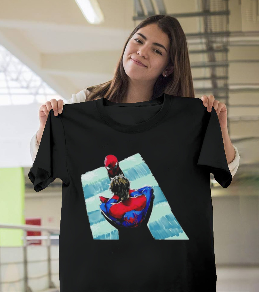 Spider Man Peter Parker Marvel Cinematic Universe Dual Perspective T-Shirt