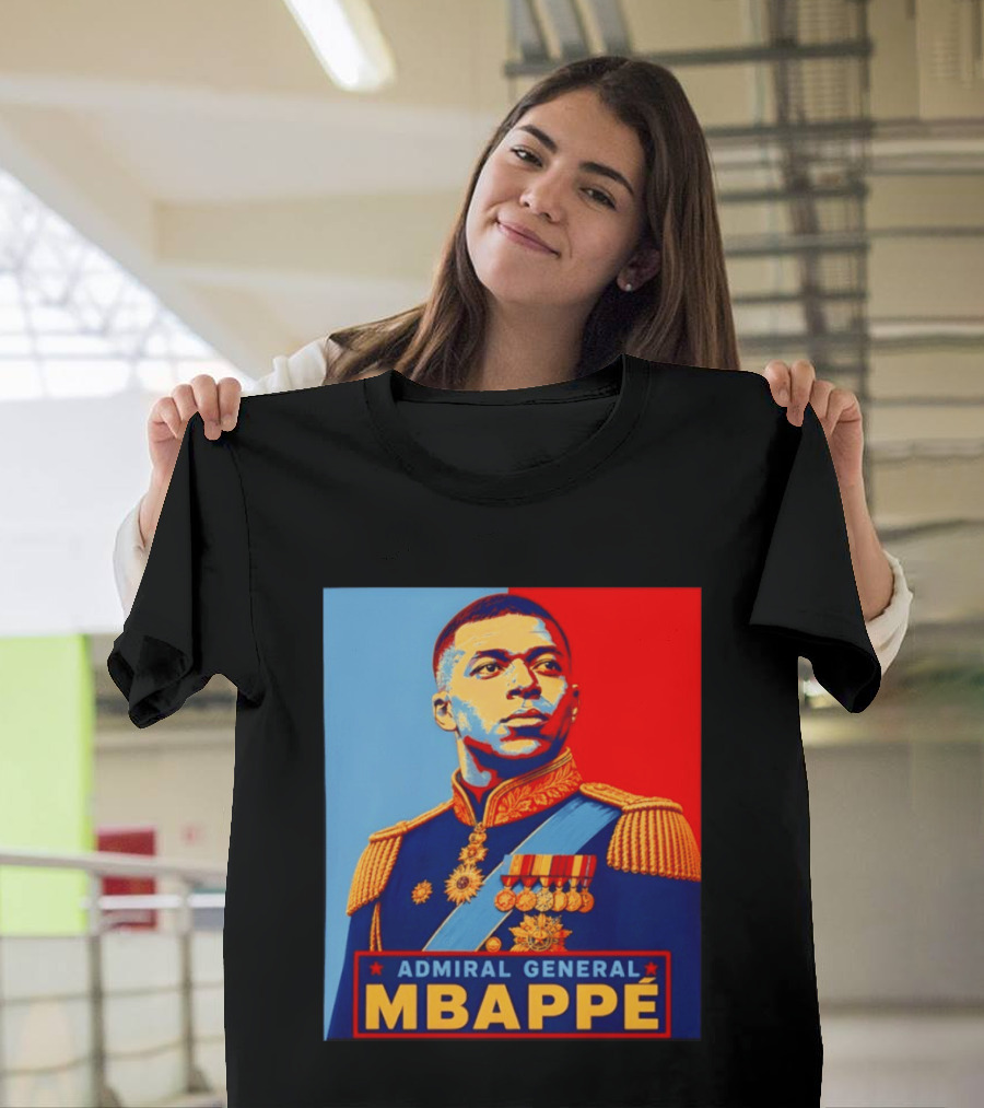 Admiral General Mbappe Propaganda Football T-Shirt
