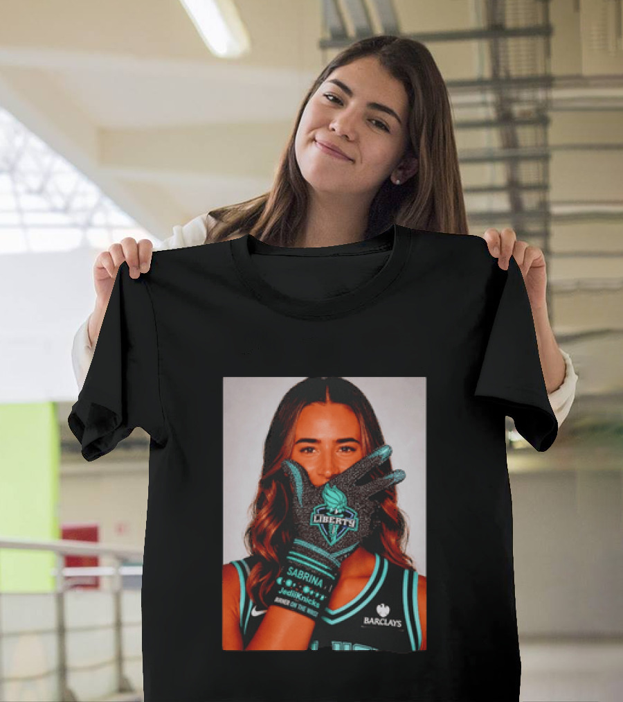 Sabrina Ionescu New York Liberty Barclays Burner Like Brunson IceMan T-Shirt