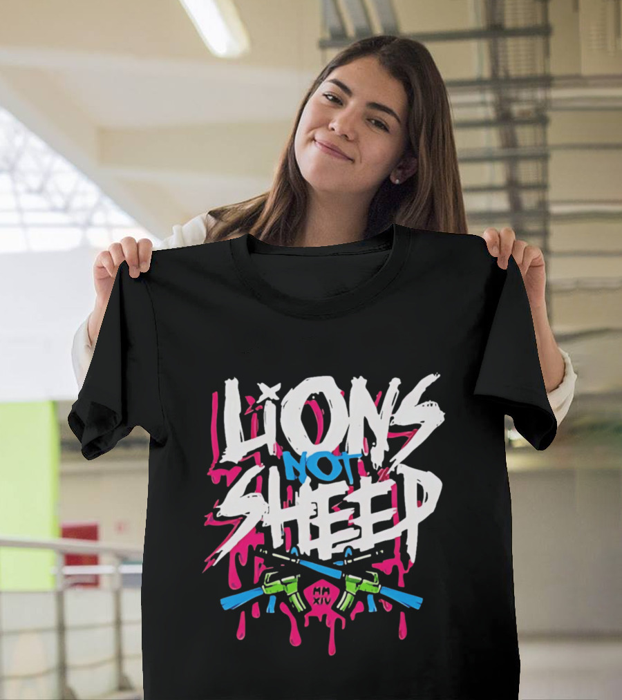 Lions Not Sheep MM XIV AR 15 Rifles T-Shirt