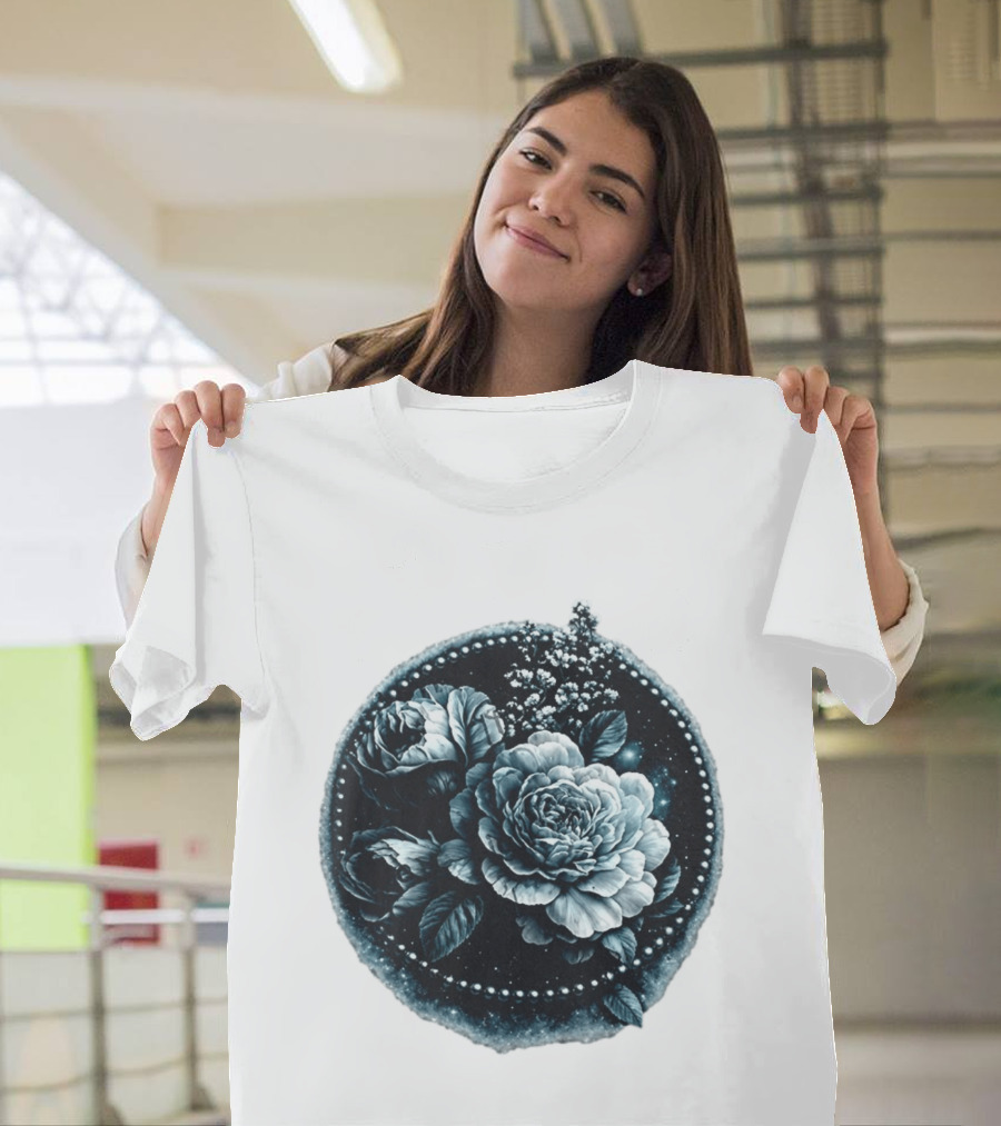 Cape Fear Nevaeh Valentine Floral Muscle Peonies T-Shirt