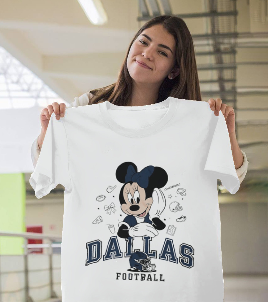 Dallas Cowboys Minnie Mouse Football Collaboration T-Shirt