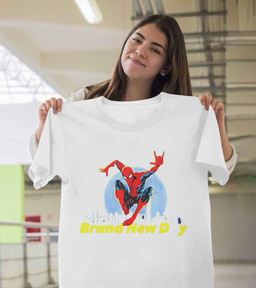 Spider Man Brand New Day Marvel Comics Skyline Swing Action T-Shirt