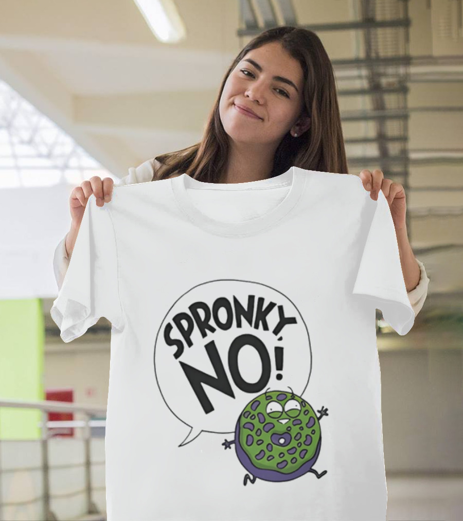 Donut Squad Spronky No Green Cartoon Doughnut T-Shirt