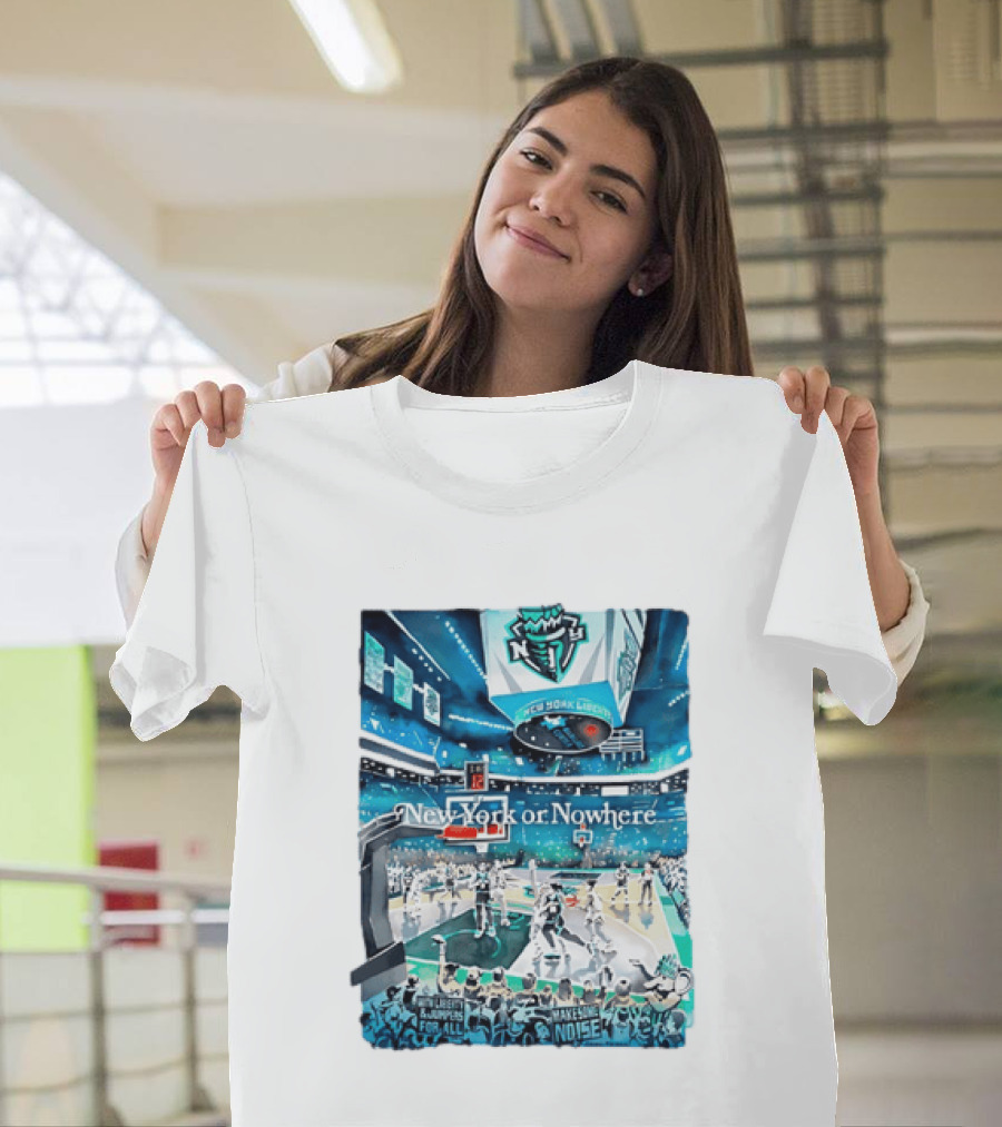 Gavin Snider New York Liberty Basketball New York Or Nowhere Stadium Scene T-Shirt