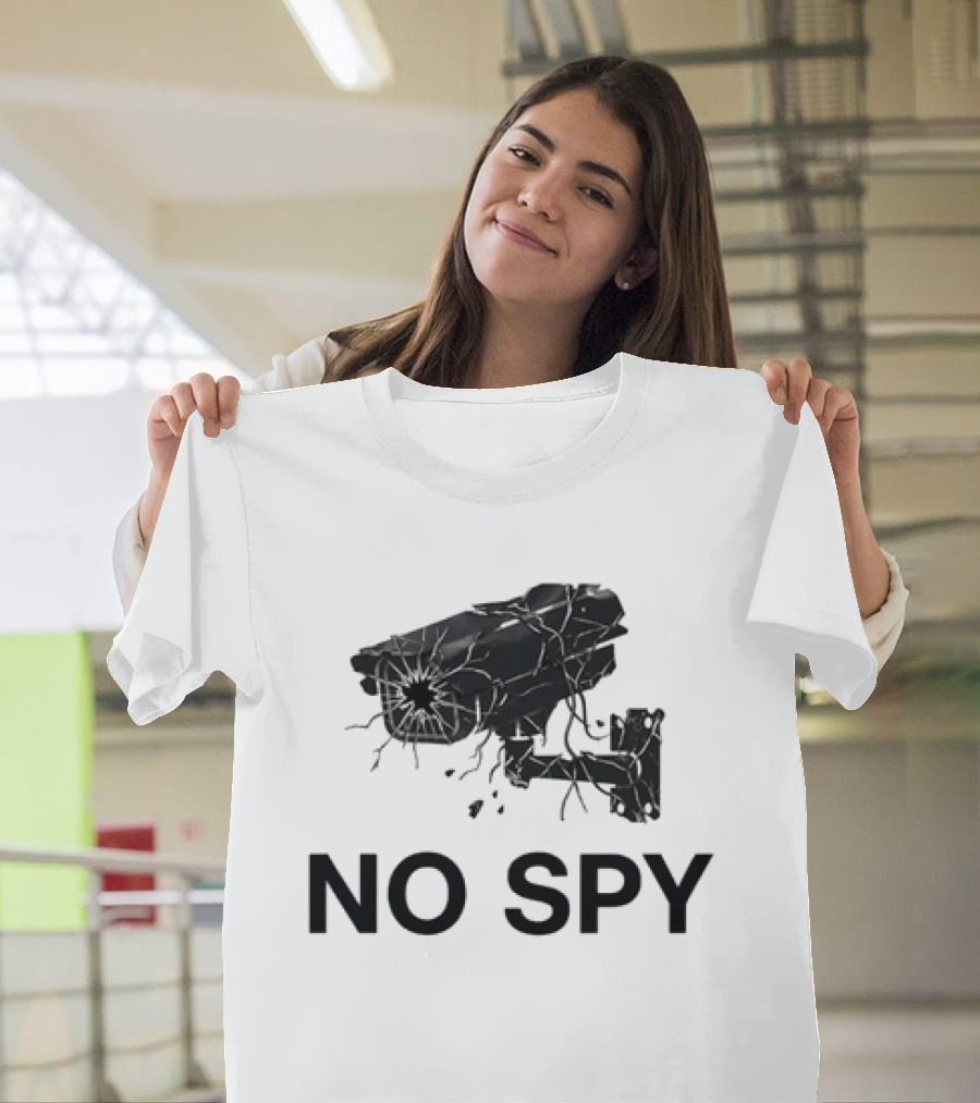 No Spy Surveillance Camera Privacy Anti Surveillance Gadsden Flag T-Shirt