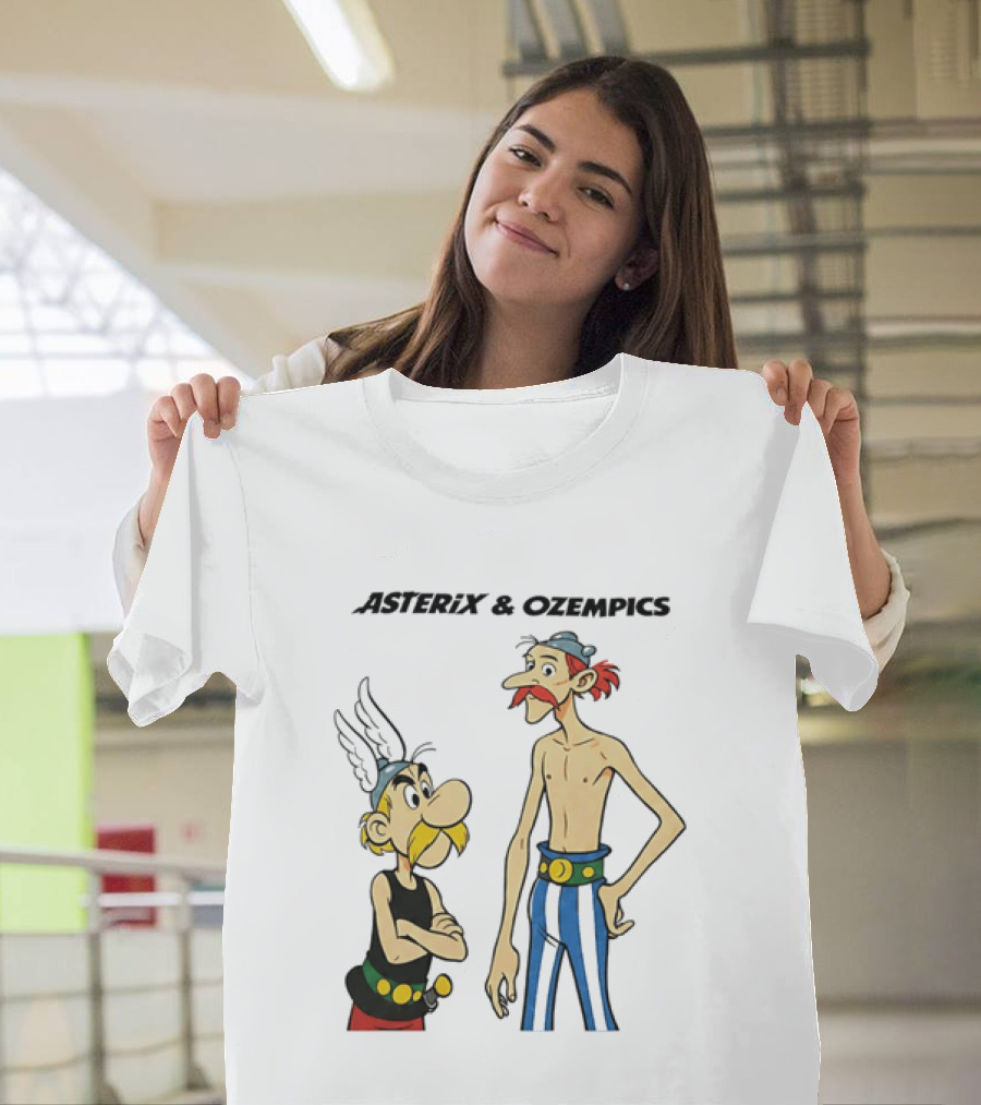 Asterix And Ozempics Thin Obelix Comic T-Shirt