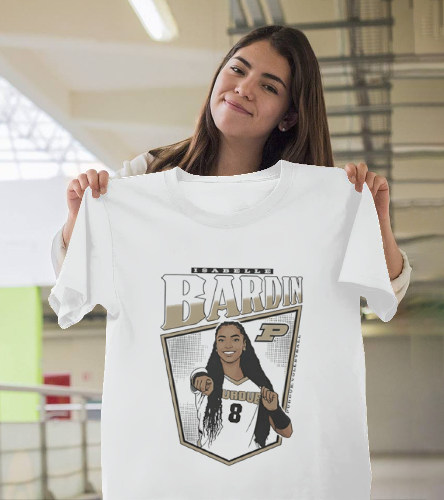 Bardin Purdue Boilermakers Number 8 Player T-Shirt