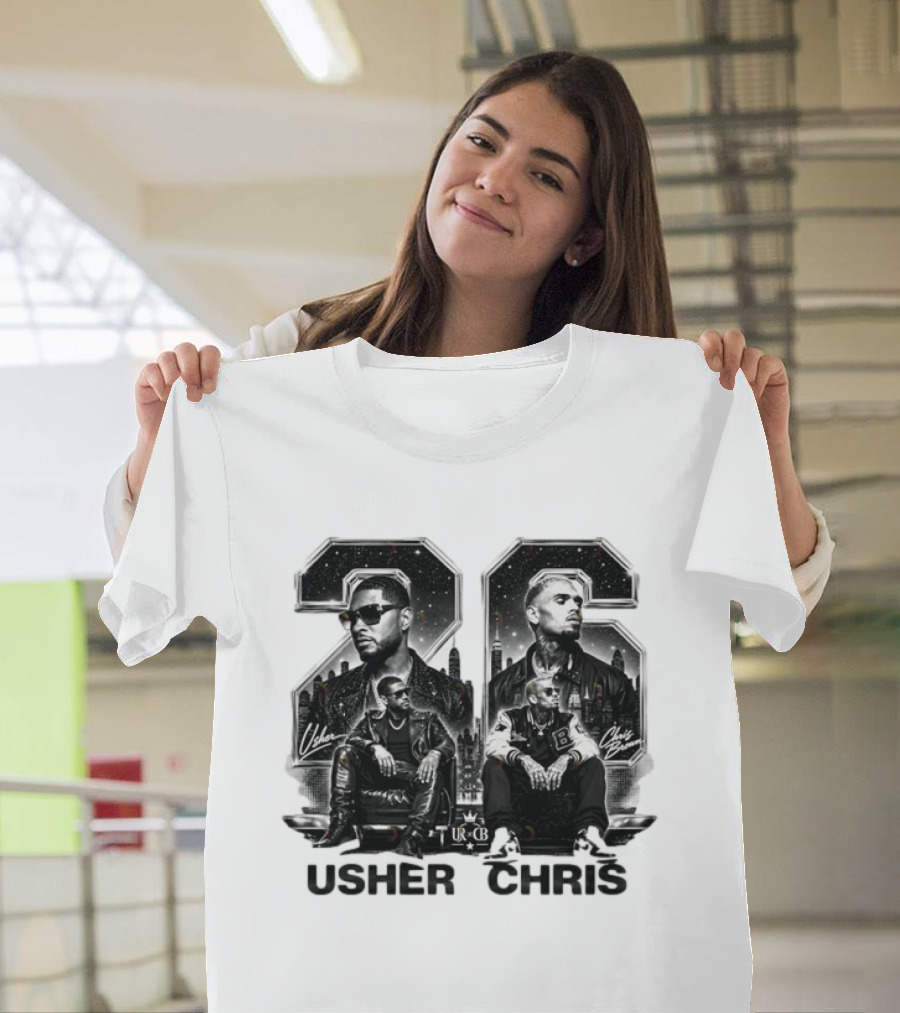 Usher Chris 26 R&B Music URCB Signatures T-Shirt