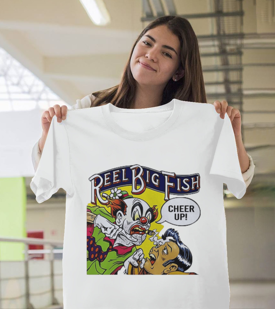 Reel Big Fish Cheer Up Clown Comic T-Shirt