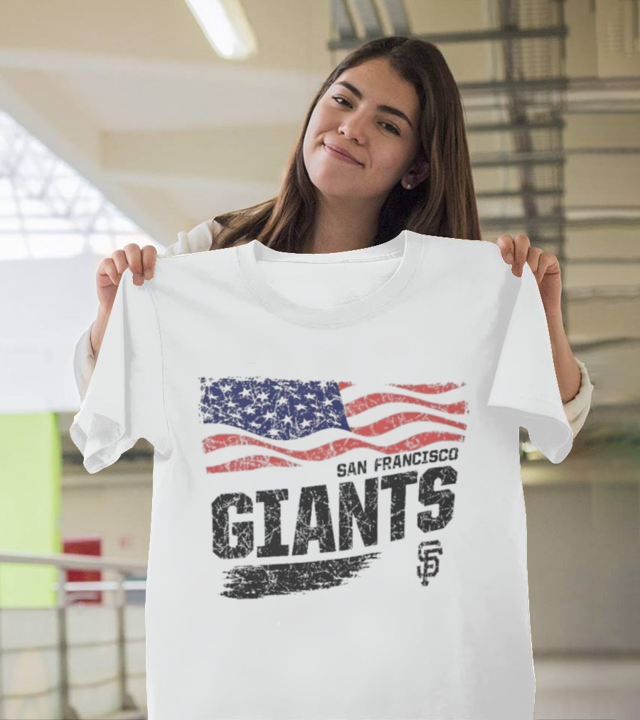 San Francisco Giants USA Flag Stars And Stripes T-Shirt