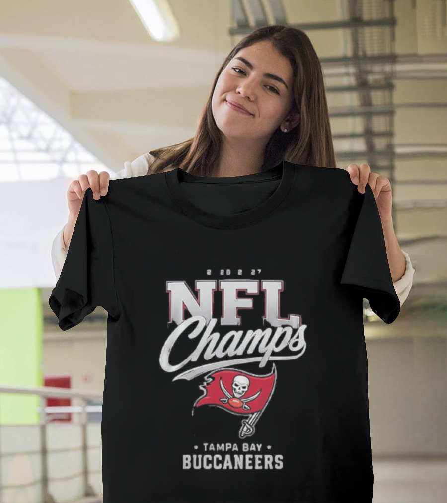2026 2027 NFL Champs Tampa Bay Buccaneers T-Shirt