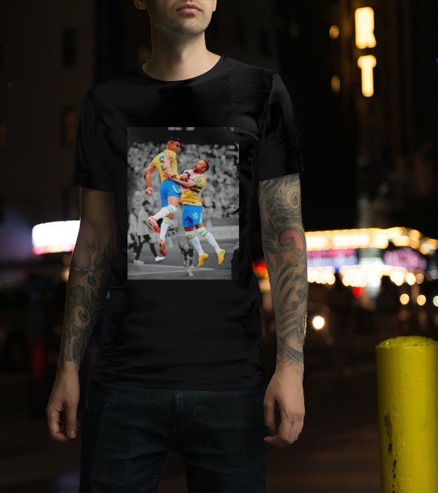 Casemiro Neymar Brazil Soccer Celebration World Cup 26WC T-Shirt