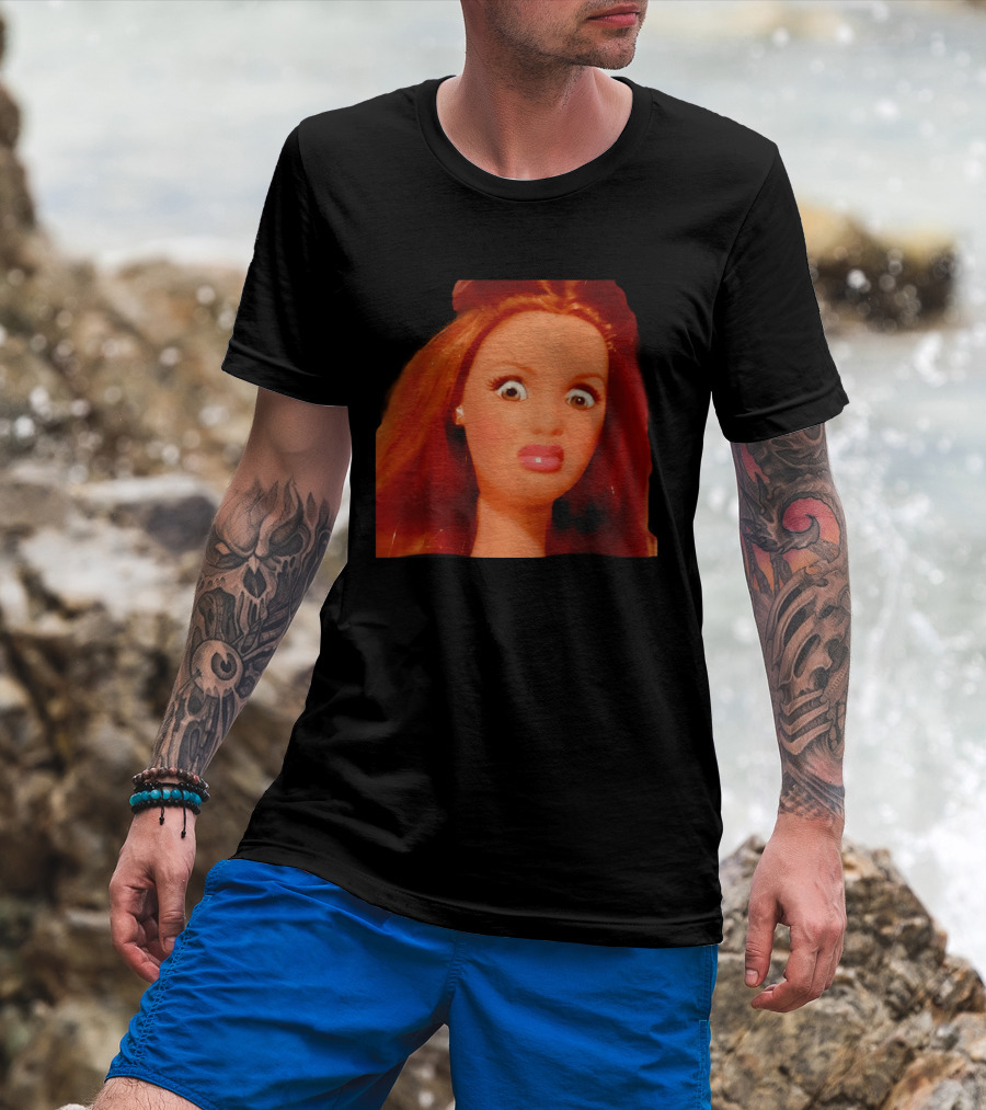 Disgusted Doll Meme Funny Barbie Expression T-Shirt