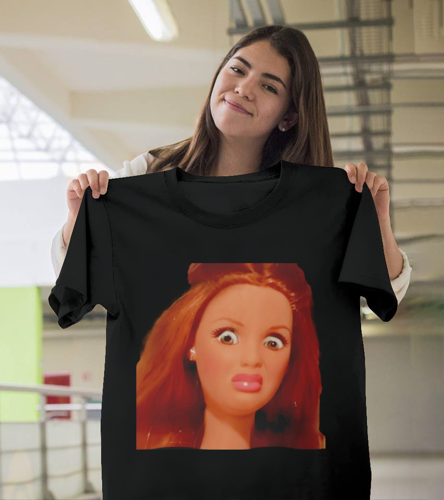 Disgusted Doll Meme Funny Barbie Expression T-Shirt