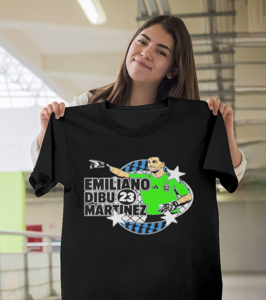Emiliano Dibu Martinez 23 Argentina National Team Bootleg Stars Net T-Shirt