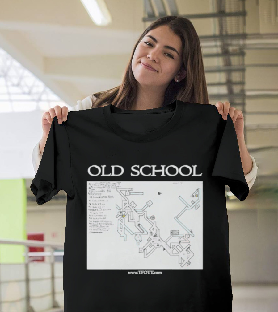 Old School Tonisborg Dungeon Map 1971 Dungeons And Dragons Retro Adventure T-Shirt