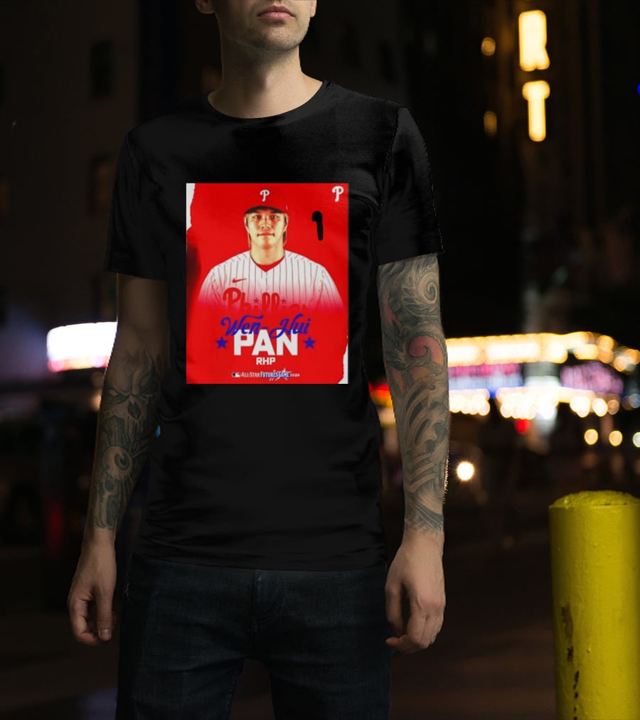 Wen Hui Pan Philadelphia Phillies RHP 2026 MLB All Star Futures Game T-Shirt
