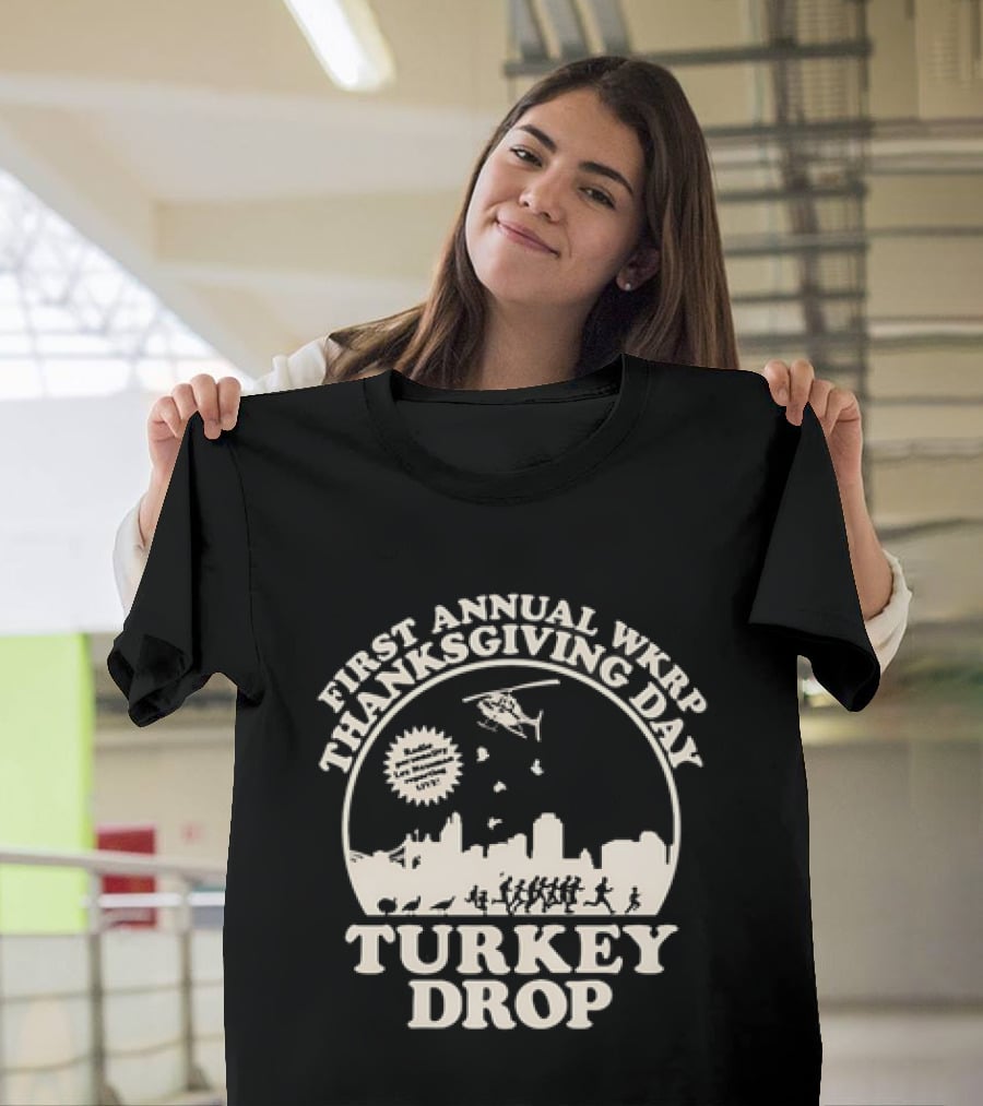 WKRP In Cincinnati First Annual Thanksgiving Day Turkey Drop T-Shirt