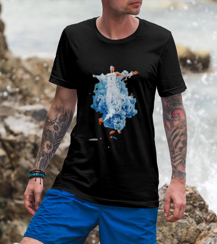 Jalen Brunson We Smoking On That Wemby Pack Spurs Player Blue Smoke T-Shirt