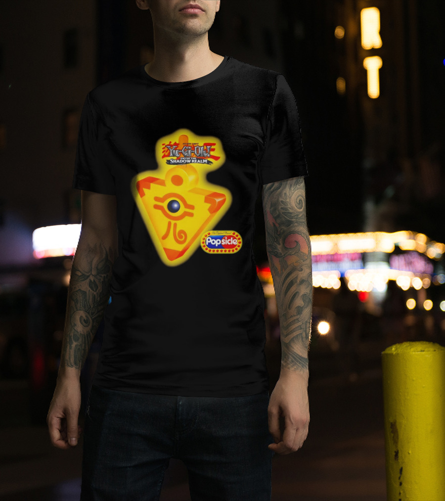 Shonen Jump Yu Gi Oh Enter The Shadow Realm Millennium Puzzle Popsicle T-Shirt