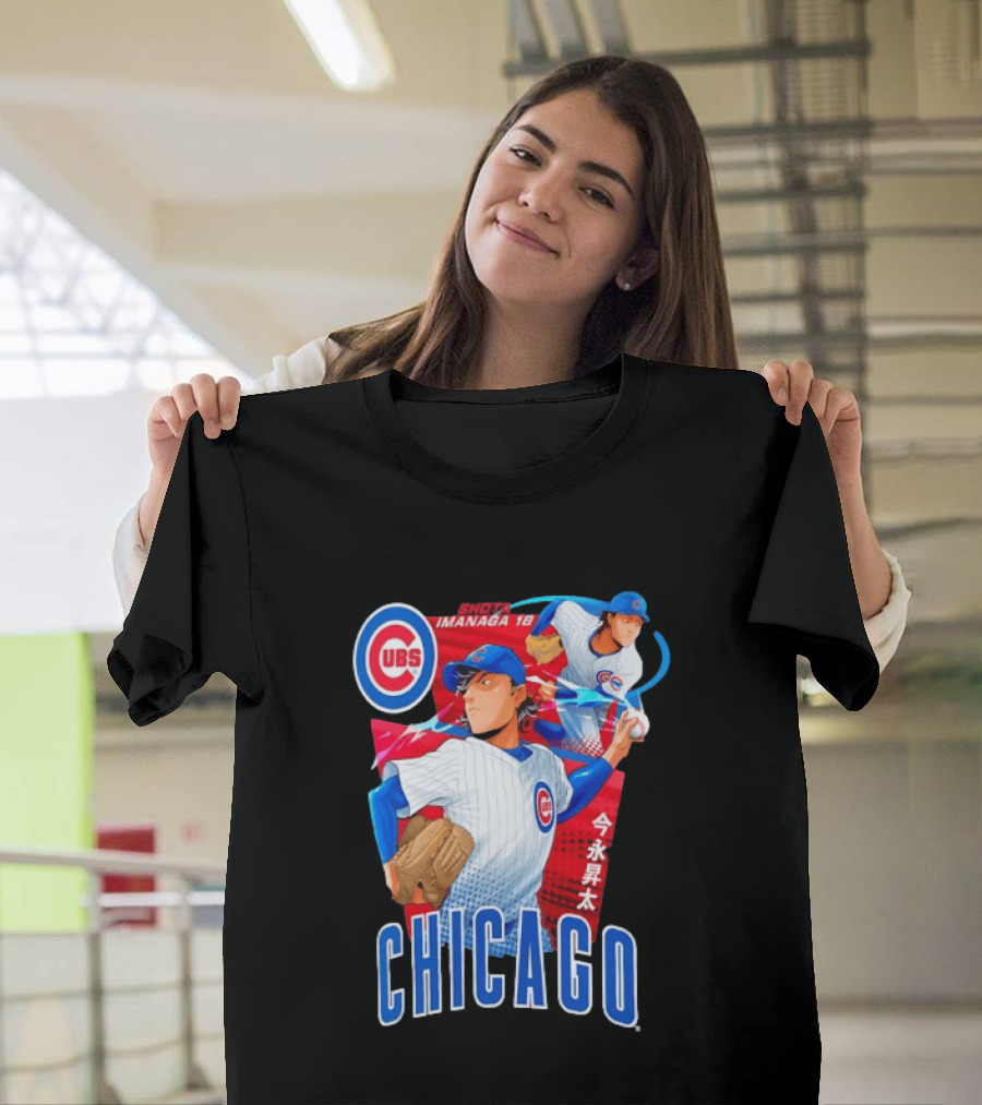 Chicago Cubs Shota Imanaga Anime Baseball Player T-Shirt