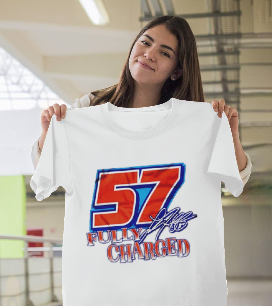 Kyle Larson 57 Fully Charged Hendrick Motorsports Racing Fan T-Shirt