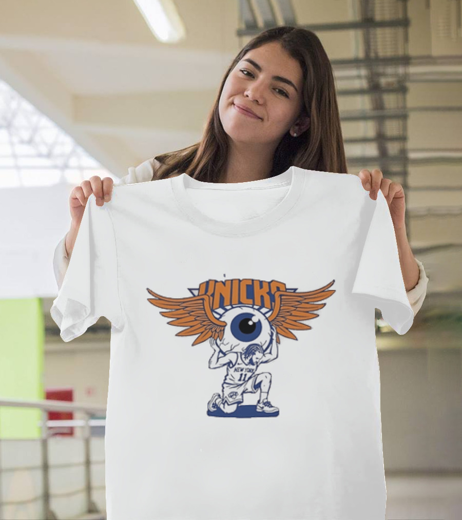 Grateful Dead New York Knicks Jalen Brunson Winged Eyeball Collaboration T-Shirt