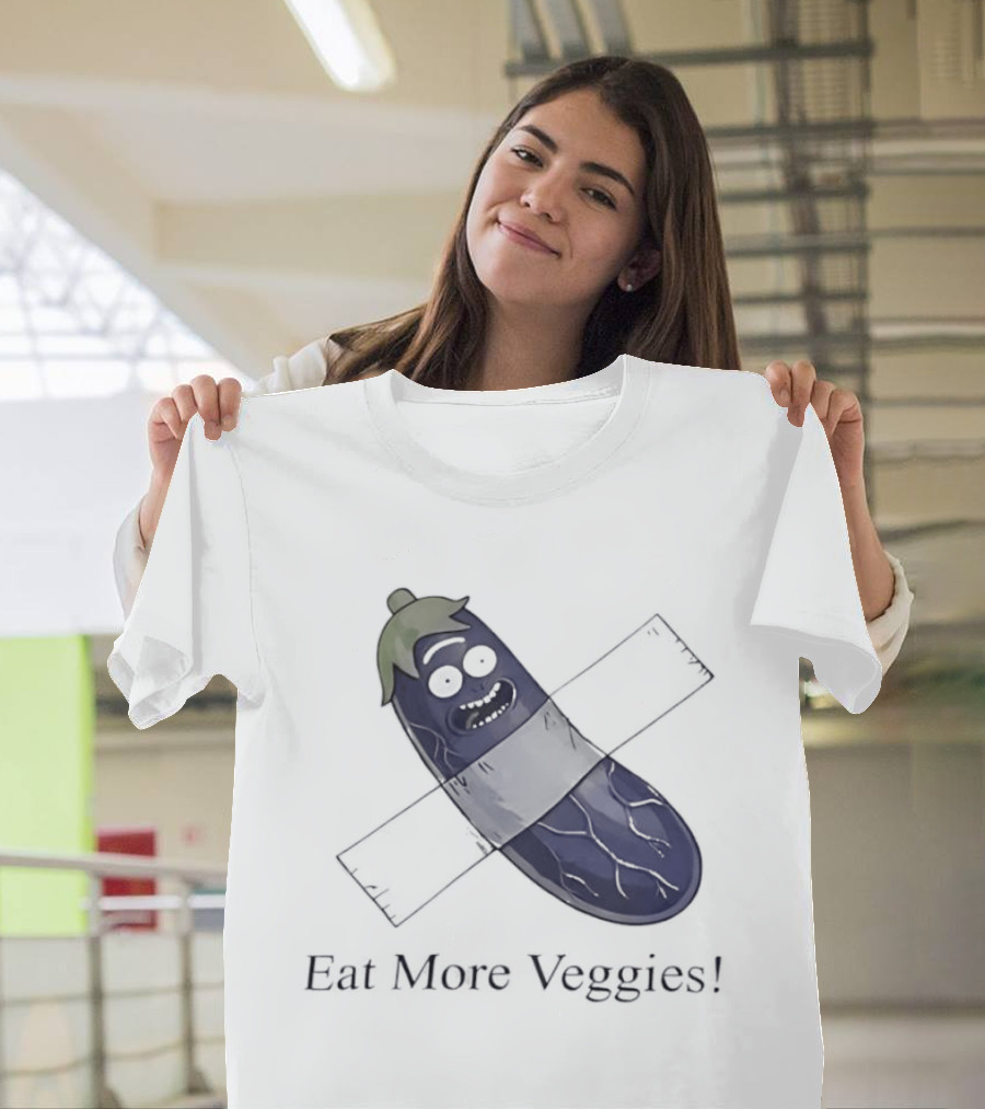 Rick Sanchez Eat More Veggies Tape Pickle T-Shirt