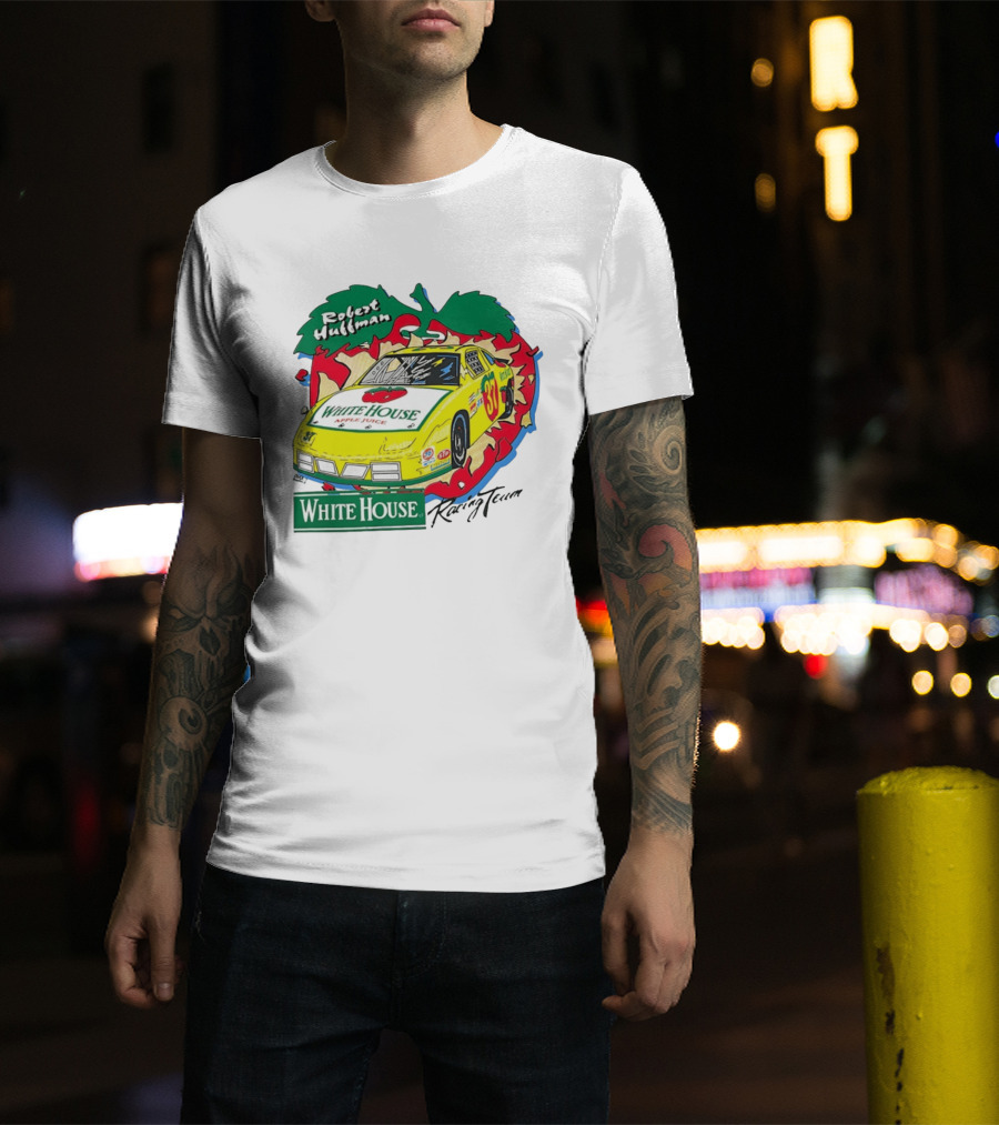 Robert Huffman White House Apple Juice Racing Team Car 37 NASCAR T-Shirt