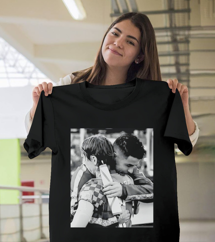 Football Unites The World Luka Modrić Cristiano Ronaldo Hug Memorial T-Shirt