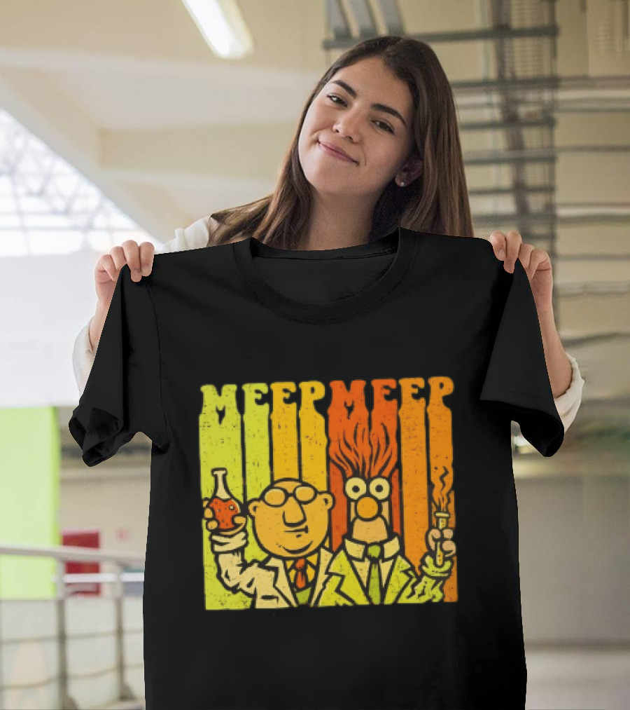 Dr. Bunsen Honeydew And Beaker Meep Meep Retro Chemistry Duo T-Shirt
