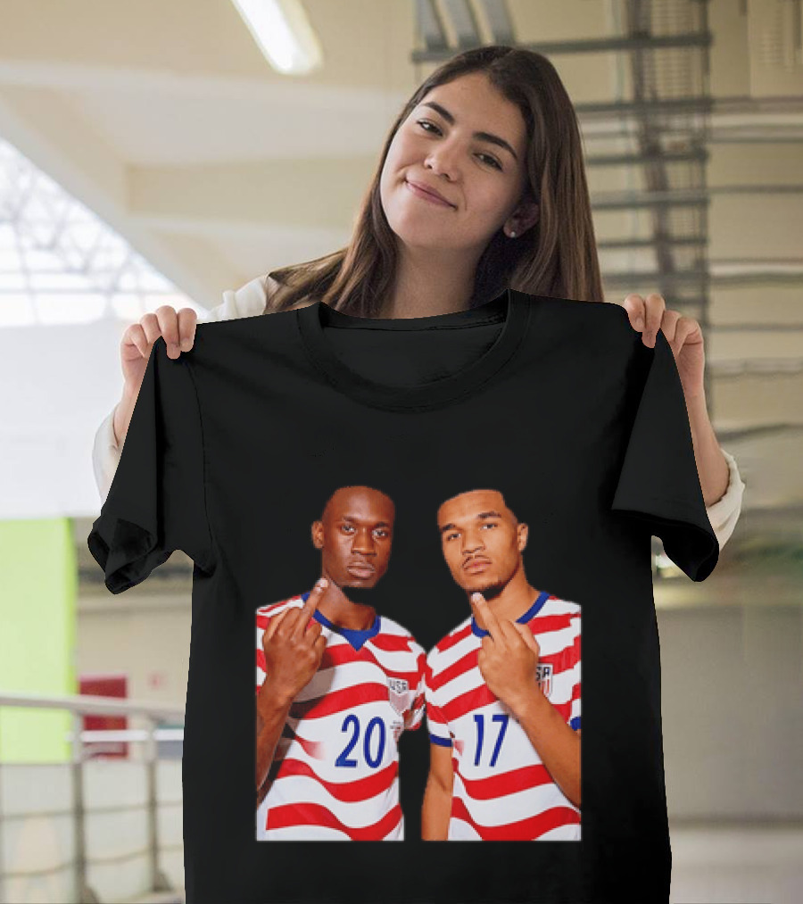 Folarin Balogun Malik Tillman USA National Team Middle Finger T-Shirt