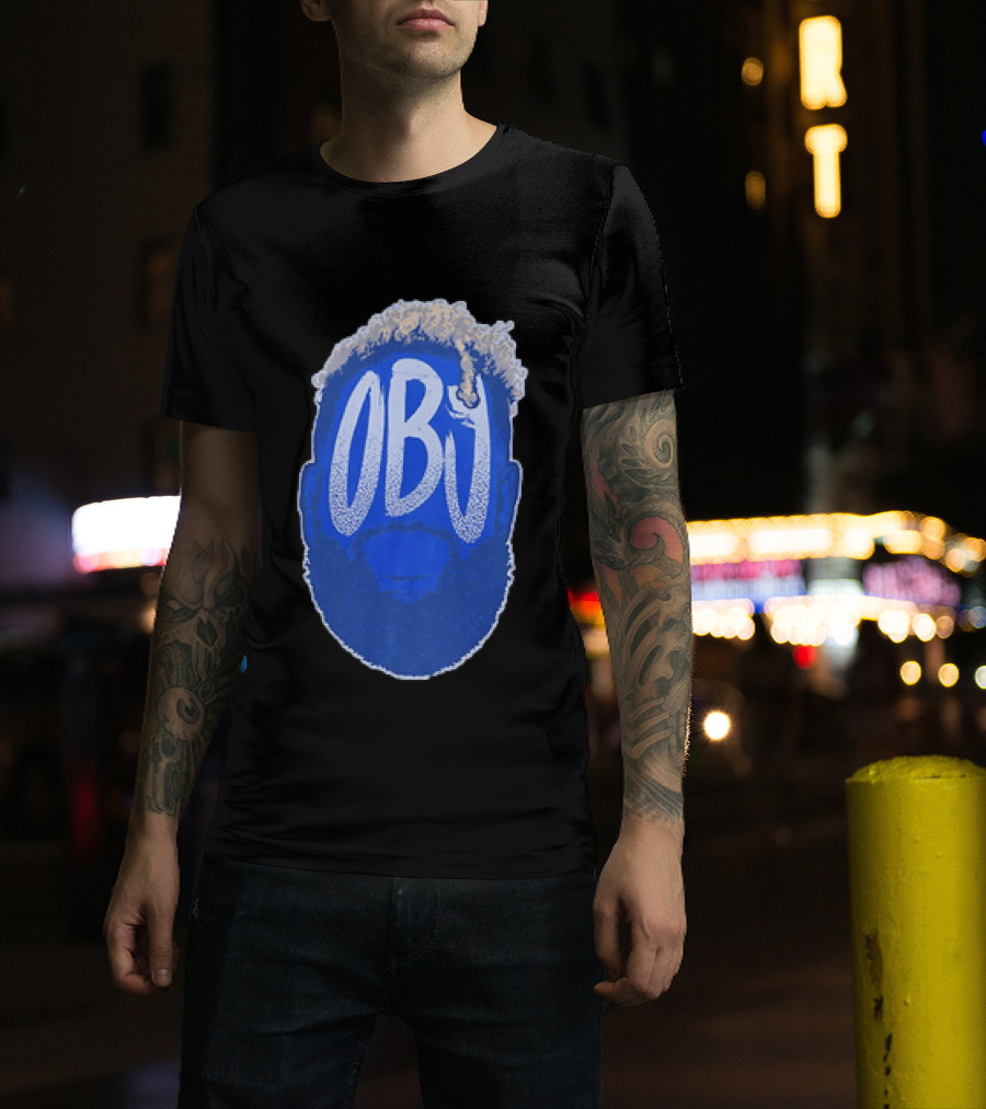 OBJ Odell Beckham Jr Big Head New York Giants T-Shirt