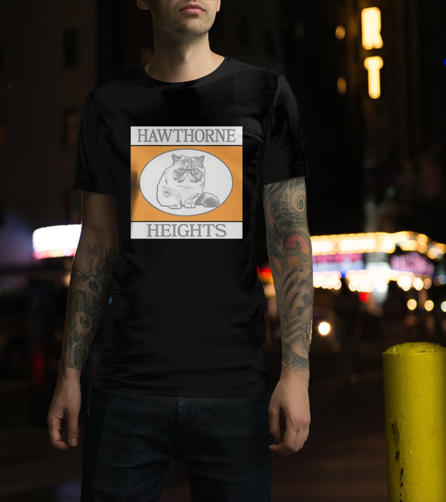 Hawthorne Heights Victorious Kitty Emo Band Feline T-Shirt