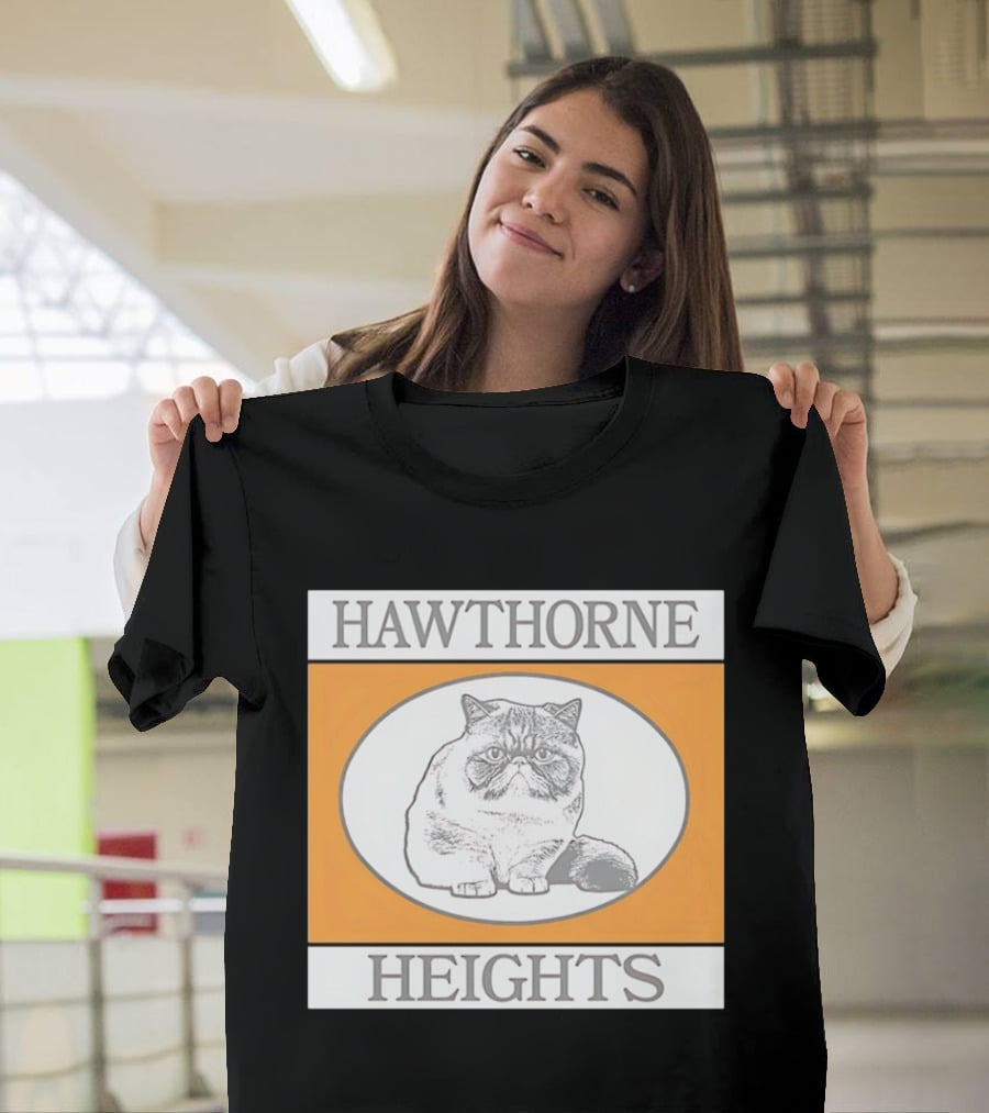 Hawthorne Heights Victorious Kitty Emo Band Feline T-Shirt